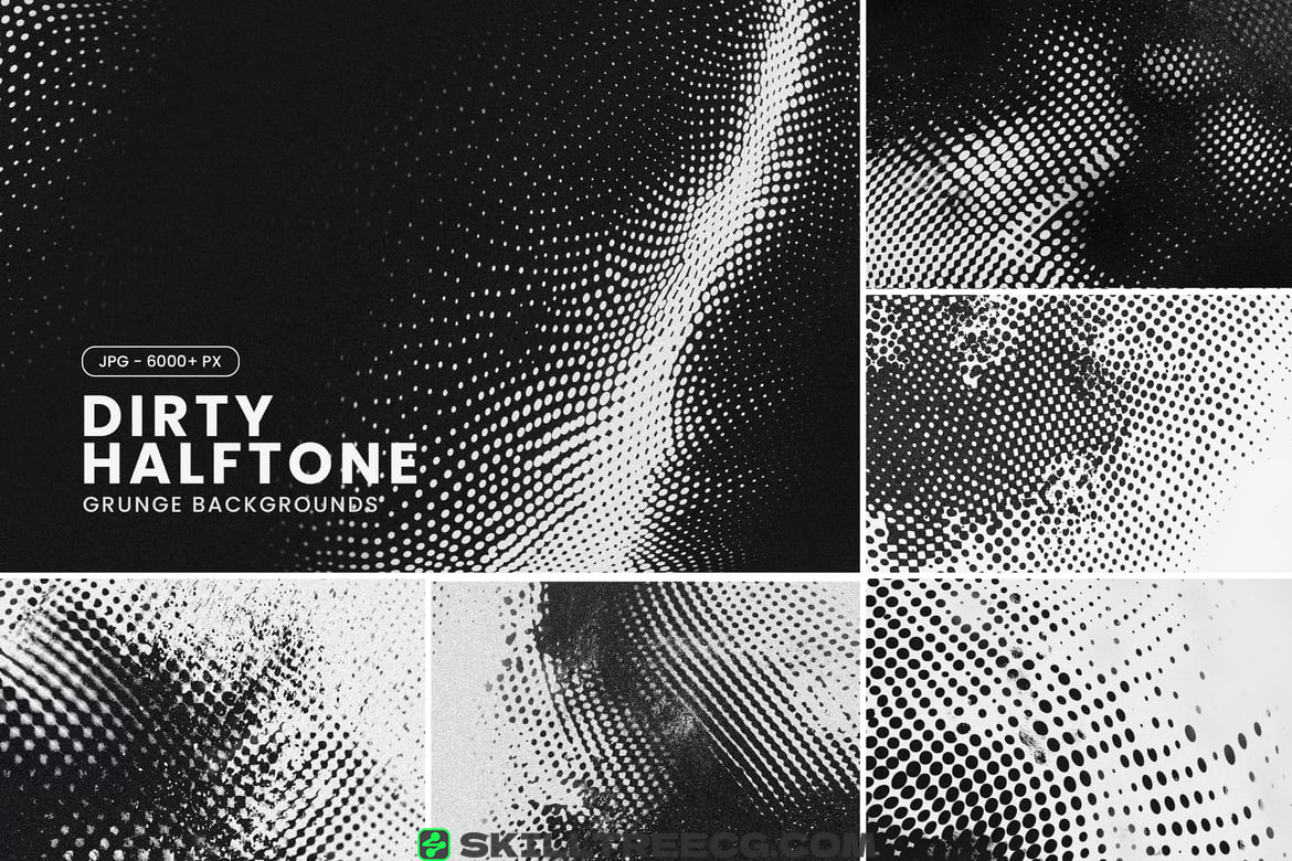 Halftone Grunge Backgrounds（345232）-技能树